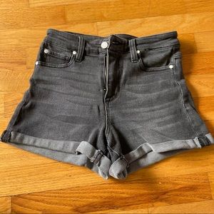 Grey high waisted shorts